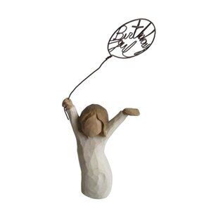 *Willow Tree 'Birthday Girl' Figurine Beige Tan Statue Sculpture